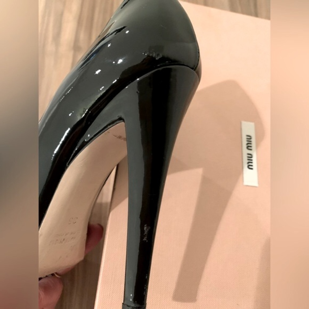 Miu Miu Vernice 2 platform pump - Picture 13 of 15